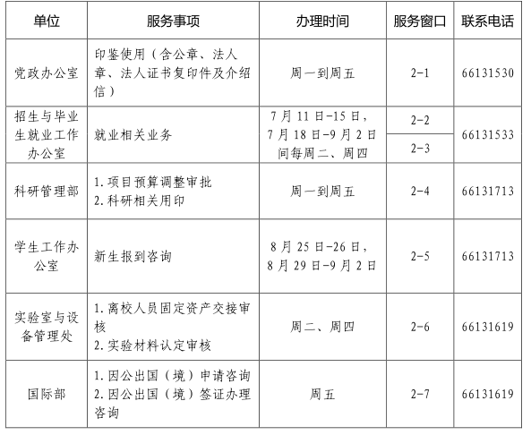 一站式效劳中心2021-2022学年暑假运行通知-尊龙凯时