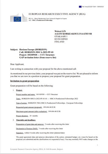 力学与工程科学学院柳扬清获玛丽居里学者基金-尊龙凯时